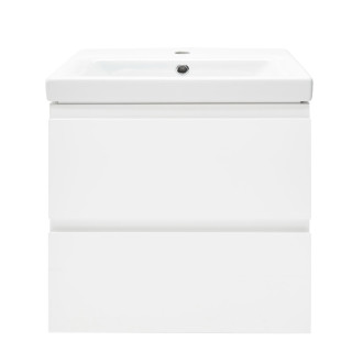 Kúpeľňová skrinka s umývadlom Cersanit Dormo 50x34,5x63 cm biela lesk SIKONCMO006BL