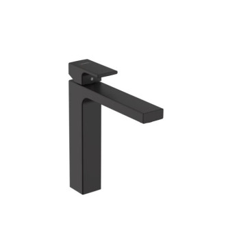 Vysoká umývadlová batéria Hansgrohe Vernis Shape s výpustou čierny mat 71562670