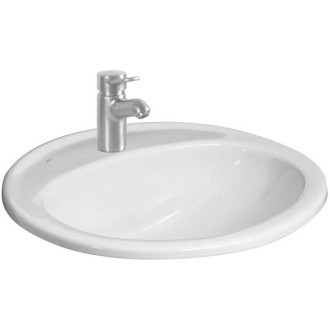 Zápustné umývadlo Jika Ibon 56x47,5 cm otvor pre batériu uprostred H8130110001041