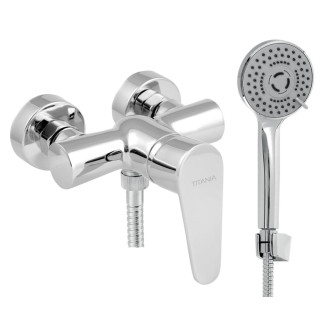 Sprchová batéria Novaservis Titania Fresh Eco so sprchovacím setom 100 mm chróm 96065,0E