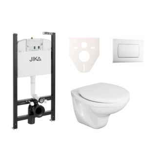 Cenovo zvýhodnený závesný WC set Jika do ľahkých stien / predstenová montáž + WC Fayans Neo SIKOJSJ1