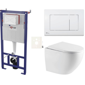 Závesný wc set do ľahkých stien / predstenová SAT SIKOSSREX6720K