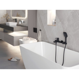 Vaňová batéria Novaservis Metalia 58 bez sprchového setu 150 mm čierna 58020/1,5