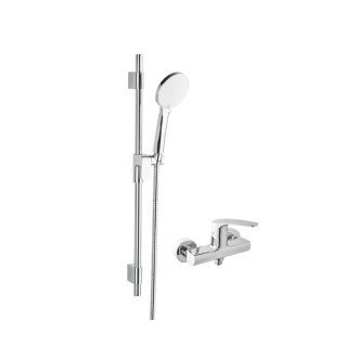 Sprchová batéria SAT Project so sprchovacím setom 150 mm chróm SATBSPRO268SET
