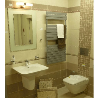 Zrkadlo s fazetou Amirro Snowqueen 60x80 cm šedá 711-447