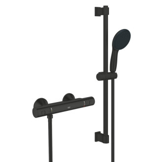 Sprchová batéria Grohe Precision Start so sprchovacím setom 150 mm čierna matná 345972431