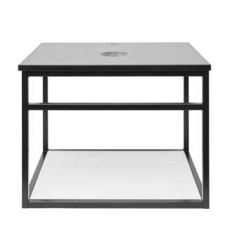 Umývadlová konštrukcia so žulovou krycou doskou Naturel Industrial 59x45x45 cm čierna mat KONZOLEUM60BZ