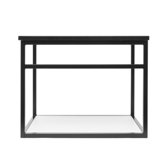 Umývadlová konštrukcia s doskou z umelého kameňa Naturel Industrial 59x45x45 cm čierna mat KONZOLEUM60BTK