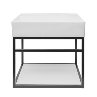 Konštrukcia s umývadlom Naturel Industrial 59x45x45 cm čierna mat KONZOLEUM60BU