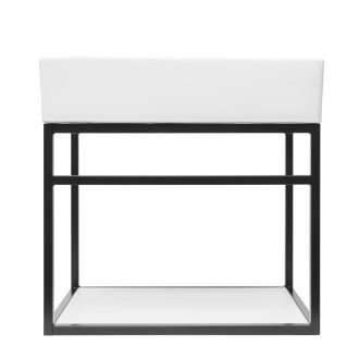 Konštrukcia s umývadlom Naturel Industrial 59x45x45 cm čierna mat KONZOLEUM60BU