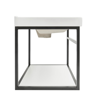 Konštrukcia s umývadlom Naturel Industrial 59x45x45 cm čierna mat KONZOLEUM60BU1