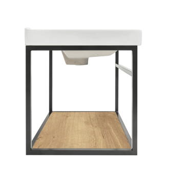 Konštrukcia s umývadlom Naturel Industrial 59x45x45 cm čierna mat KONZOLEUM60DU1