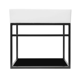 Konštrukcia s umývadlom Naturel Industrial 59x45x45 cm čierna mat KONZOLEUM60CU