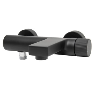 Vaňová batéria SAT Evolution bez sprchového setu 150 mm čierna matná SATBSEVO222C