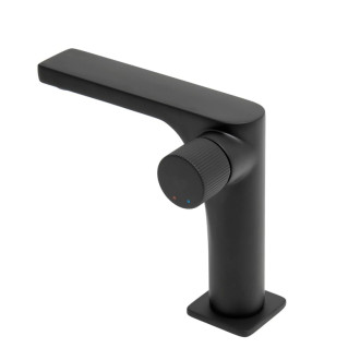 Umývadlová batéria SAT Evolution bez výpuste čierna matná SATBSEVO271C