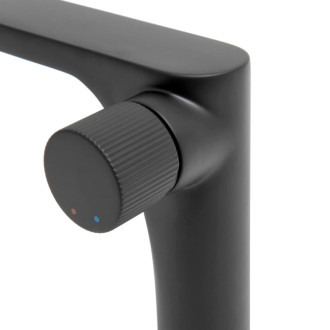 Umývadlová batéria SAT Evolution bez výpuste čierna matná SATBSEVO271C