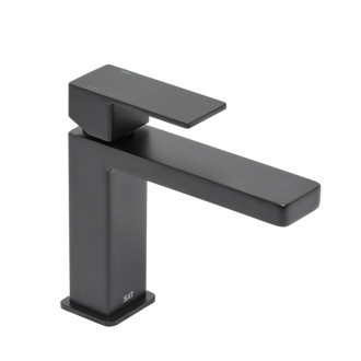 Umývadlová batéria SAT Vision bez výpuste čierna matná SATBSVI271C