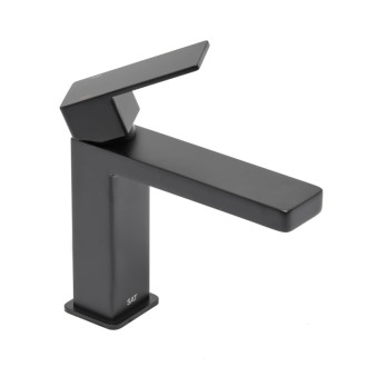 Umývadlová batéria SAT Vision bez výpuste čierna matná SATBSVI271C