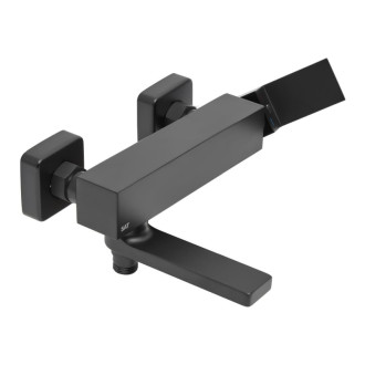 Vaňová batéria SAT Vision bez sprchového setu 150 mm čierna matná SATBSVI222C