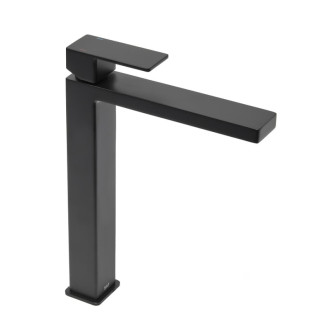 Vysoká umývadlová batéria SAT Vision bez výpuste čierna matná SATBSVI285C