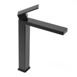 Vysoká umývadlová batéria SAT Vision bez výpuste čierna matná SATBSVI285C