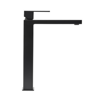 Vysoká umývadlová batéria SAT Vision bez výpuste čierna matná SATBSVI285C