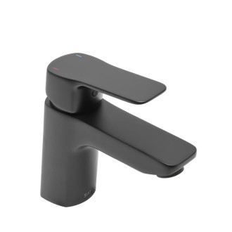 Umývadlová batéria SAT Cube Way bez výpuste čierna matná CU271C