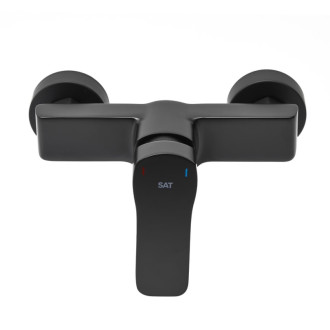 Sprchová batéria SAT Cube Way bez sprchového setu 150 mm čierna matná CU268C