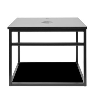 Kúpeľňová skrinka s umývadlom Naturel Industrial 59x45x45 cm čierna mat KONZOLEUM60CZ