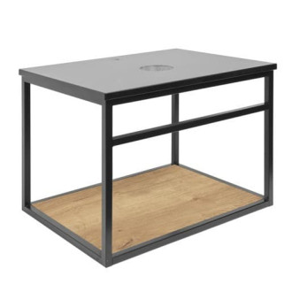 Kúpeľňová skrinka s umývadlom Naturel Industrial 59x45x45 cm čierna mat KONZOLEUM60DZ