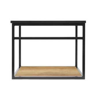 Kúpeľňová skrinka s umývadlom Naturel Industrial 59x45x45 cm čierna mat KONZOLEUM60DZ