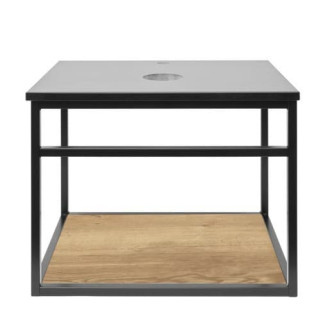 Kúpeľňová skrinka s umývadlom Naturel Industrial 59x45x45 cm čierna mat KONZOLEUM60DZ