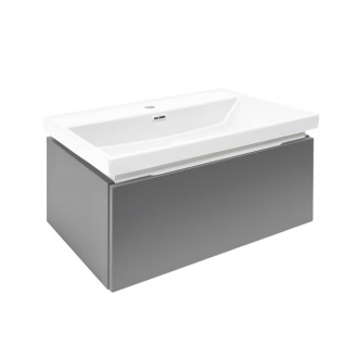 Kúpeľňová skrinka s krycou doskou SAT Feel 60x30x44, 8 cm antracit mat SATFEEL60ANTU4