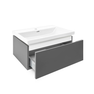 Kúpeľňová skrinka s krycou doskou SAT Feel 60x30x44, 8 cm antracit mat SATFEEL60ANTU4