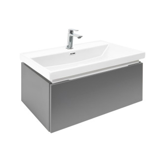 Kúpeľňová skrinka s umývadlom a batériou SAT Feel 60x30x44, 8 cm antracit mat SATFEEL60ANTU4BA