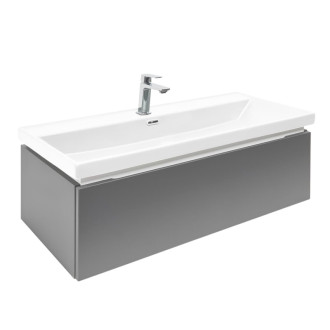 Kúpeľňová skrinka s umývadlom a batériou SAT Feel 100x30x44, 8 cm antracit mat SATFEEL100ANTU4BA