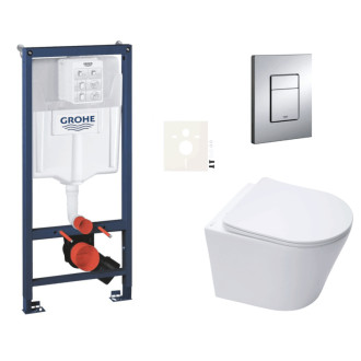 Závesný wc set do ľahkých stien / predstenová montáž Swiss Aqua Technologies Infinitio SIKOGRSIN10E