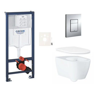 Závesný wc set do ľahkých stien / predstenová montáž Grohe Essence SIKOGRSESE