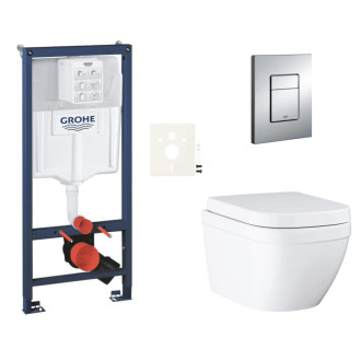 Závesný wc set do ľahkých stien / predstenová montáž Grohe Euro Ceramic SIKOGRSEUE
