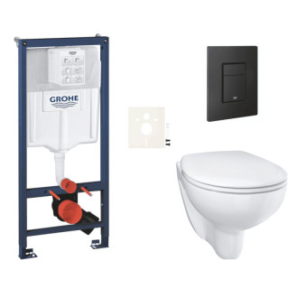 Závesný wc set do ľahkých stien / predstenová montáž Grohe Bau Ceramic SIKOGRSBAUEKF0