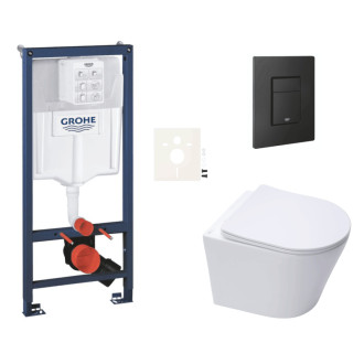 Závesný wc set do ľahkých stien / predstenová montáž Swiss Aqua Technologies Infinitio SIKOGRSIN10EKF0