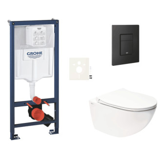 Závesný wc set do ľahkých stien / predstenová montáž Swiss Aqua Technologies Infinitio SIKOGRSIN11EKF0