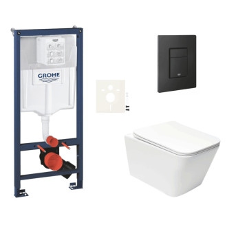 Závesný wc set do ľahkých stien / predstenová montáž Swiss Aqua Technologies Infinitio SIKOGRSIN12EKF0