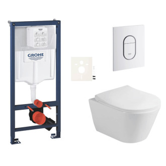 Závesný wc set do ľahkých stien / predstenová montáž Glacera Ava SIKOGRSAVAASH0