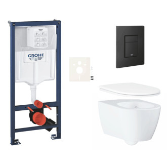Závesný wc set do ľahkých stien / predstenová montáž Grohe Essence SIKOGRSESEKF0