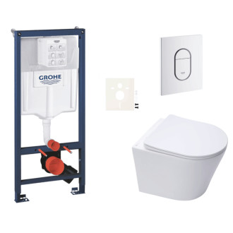 Závesný wc set do ľahkých stien / predstenová montáž Swiss Aqua Technologies Infinitio SIKOGRSIN10ASH0