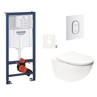 Závesný wc set do ľahkých stien / predstenová montáž Swiss Aqua Technologies Infinitio SIKOGRSIN11ASH0