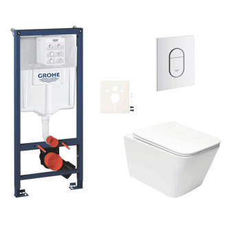 Závesný wc set do ľahkých stien / predstenová montáž Swiss Aqua Technologies Infinitio SIKOGRSIN12ASH0