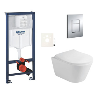 Závesný wc set do ľahkých stien / predstenová montáž Glacera Ava SIKOGRSAVAE