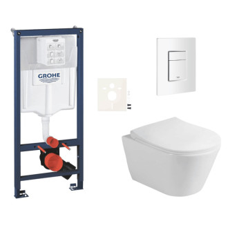 Závesný wc set do ľahkých stien / predstenová montáž Glacera Ava SIKOGRSAVASCSH0